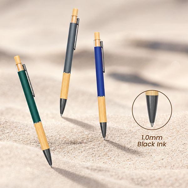 BAMBURO Press Action Aluminum Ball Pen