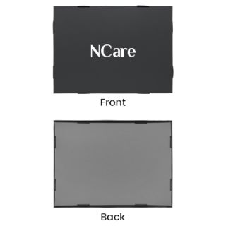 Black Gift Box 3 Compartment with Shredded Paper - M Size