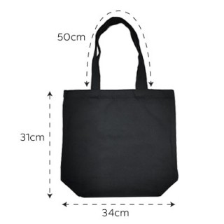 Black Promo Canvas Bag - 10oz (310x340x100)