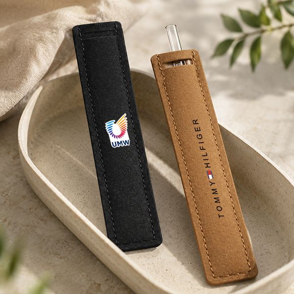 Borosilicate Glass Straw (8x215) with Straw Felt Pouch Set