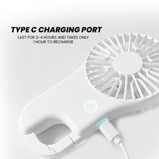 BUCKLE 3 Speed mini fan with Stand - 500mAh