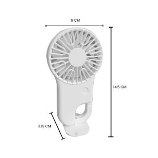 BUCKLE 3 Speed mini fan with Stand - 500mAh