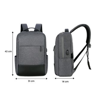 Business Laptop Backpack with External USB Port