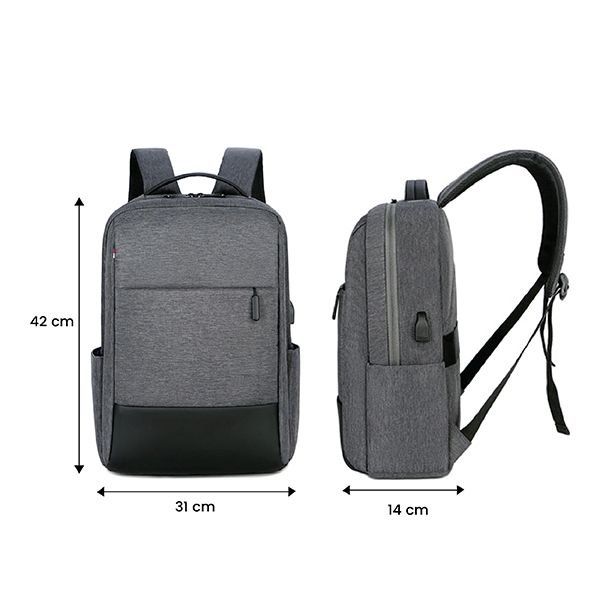 Business Laptop Backpack with External USB Port
