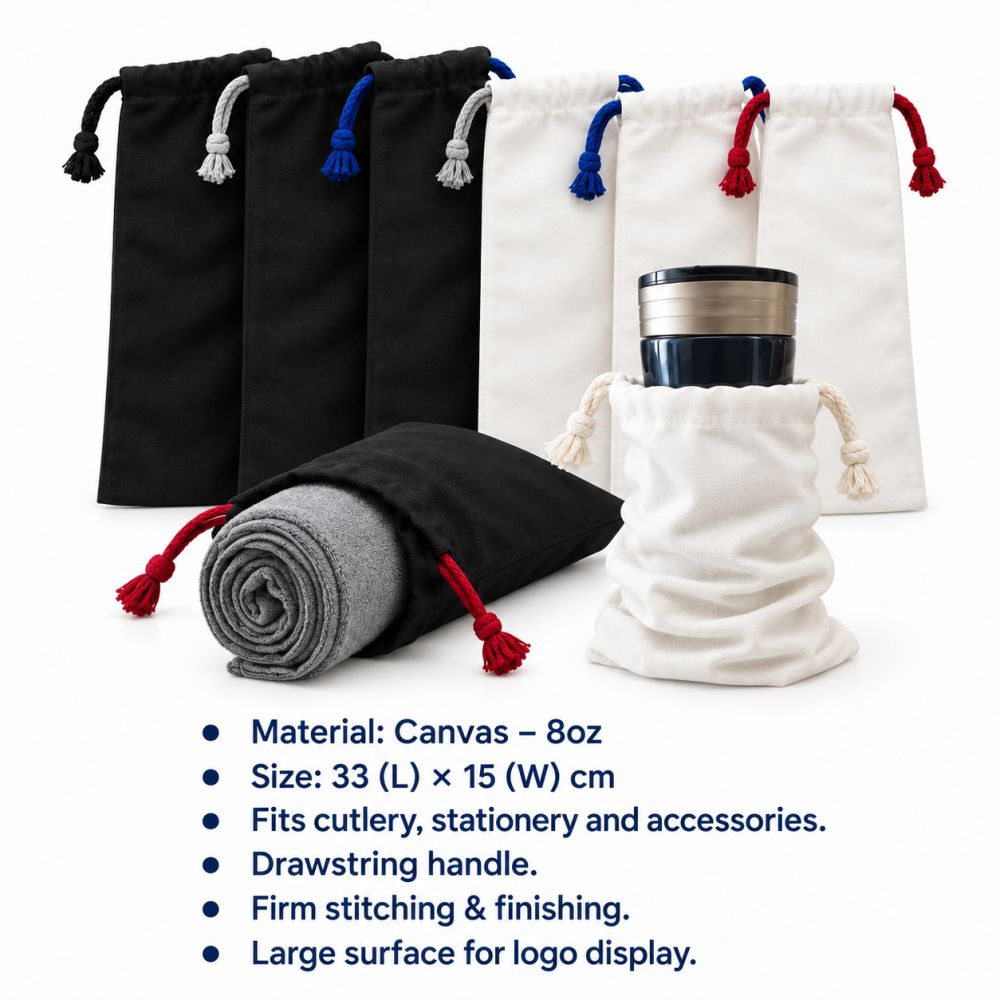 Canvas Drawstring Towel Bottle Pouch-L 8oz (330x150)