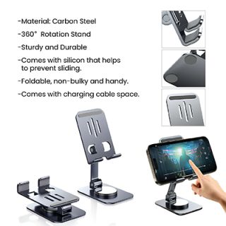 CARBON STEEL 360-Degree Rotatable Phone Holder
