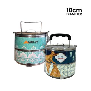 Classic 2 Tier Stainless Steel Tiffin Box - 10cm