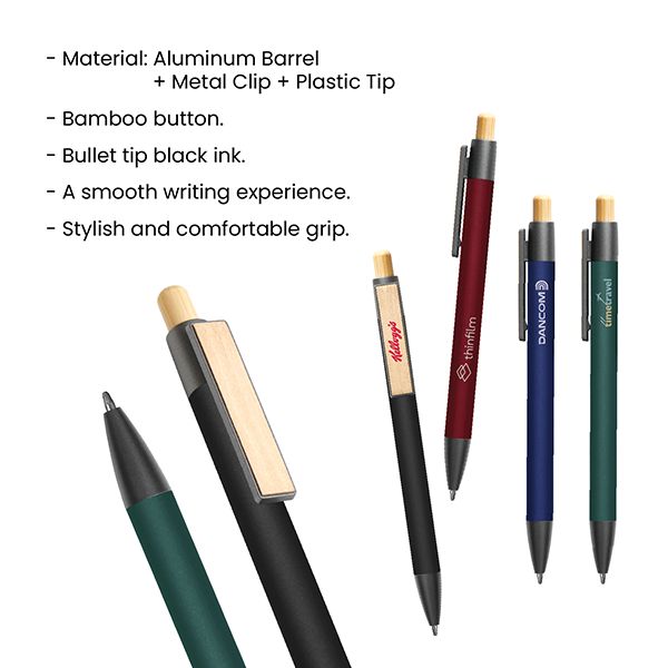 CLIPP Press Action Aluminium Ball Pen