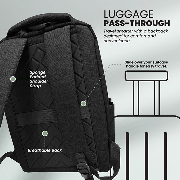 COD Travel Laptop Backpack with USB Port