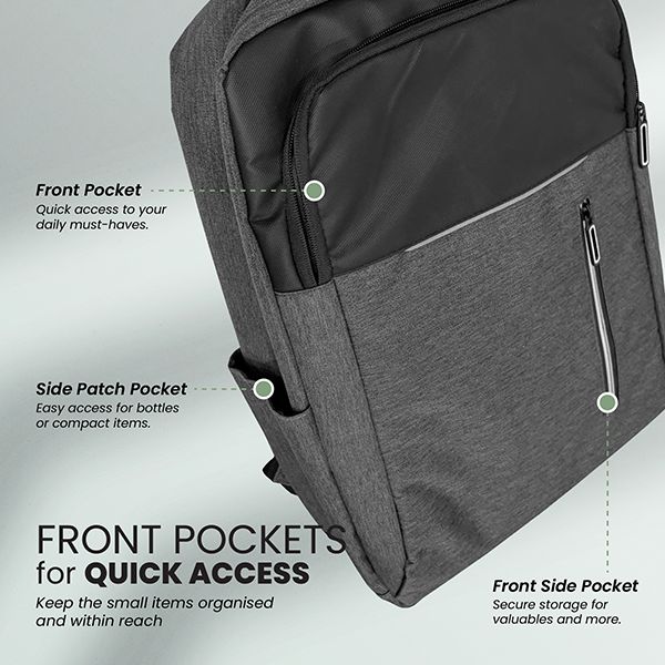 COD Travel Laptop Backpack with USB Port