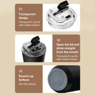 COFFEE Stainless Steel Travel Tumbler - 380ml