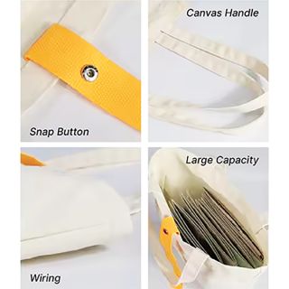 COLOR Strap Foldable Canvas Bag - 8oz (340x400)