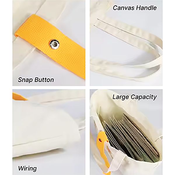 COLOR Strap Foldable Canvas Bag - 8oz (340x400)