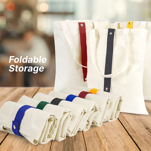 COLOR Strap Foldable Canvas Bag - 8oz (340x400)