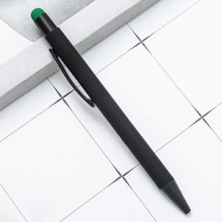 COLOUR Press Action Metal Ball Pen with Stylus