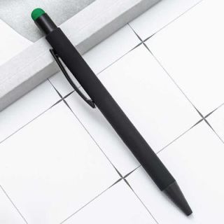 COLOUR Press Action Metal Ball Pen with Stylus