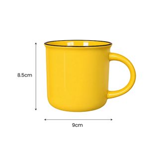 COLOUR Retro Rim Ceramic Mug - 320ml