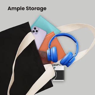 Colour Strip Black Canvas Bag V2 - 10oz (400x350x100)