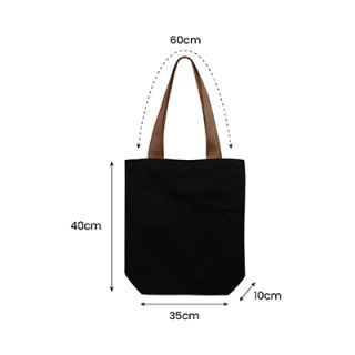 Colour Strip Black Canvas Bag V2 - 10oz (400x350x100)