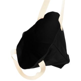 Colour Strip Black Canvas Bag - 10oz (340x310x100)