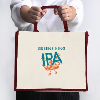 Colour Strip Laminated Canvas Bag - 10oz (400x330x160)