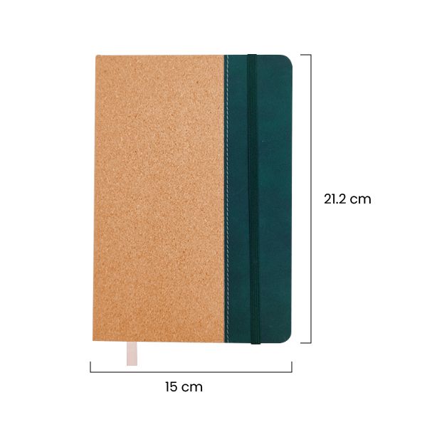 ECO-CORK Notebook with Velvet Tone