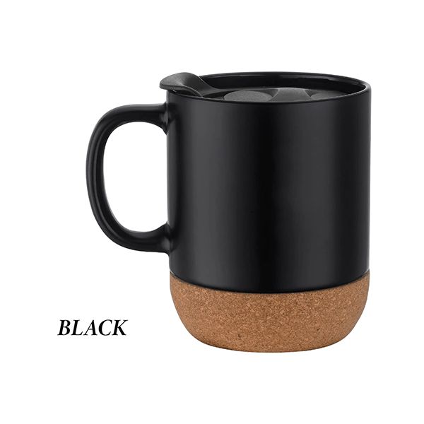 CORK 2 Tone Ceramic Mug with Cover – 350ml