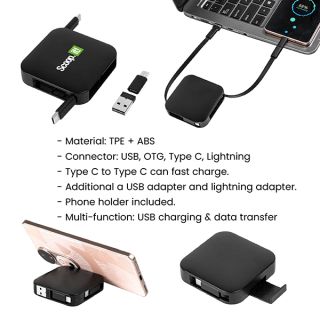 CUBE 5-in-1 Retractable USB Port