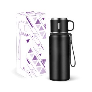 CUP Stainless Steel Vacuum Thermos Flask with Handle - 600ml