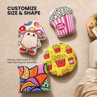 Custom Shaped Polyester Throw Pillow