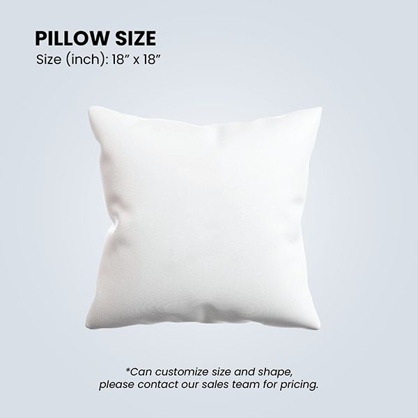 Custom Shaped Polyester Throw Pillow