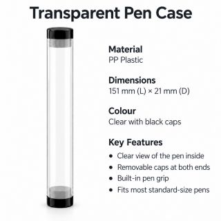 Cylinder PP Pen Case