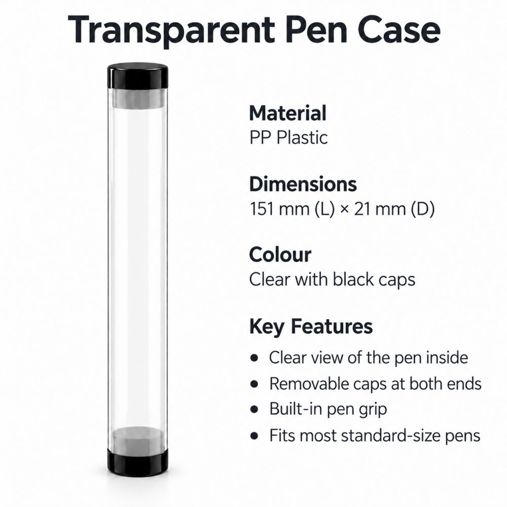 Cylinder PP Pen Case