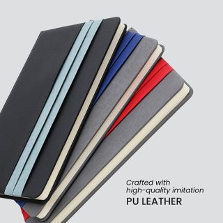 DOUBLE PU Hard Case A5 Notebook with Compartment