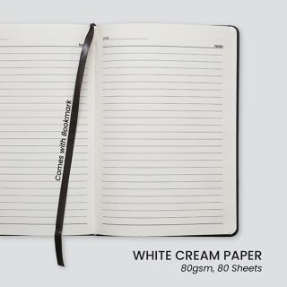 DOUBLE PU Hard Case A5 Notebook with Compartment