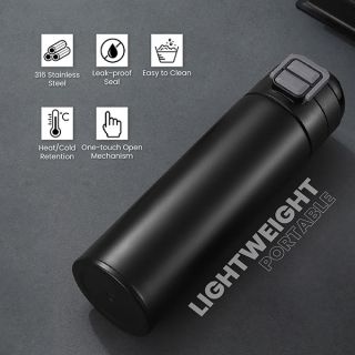 DUCK Dual Lid 316 S.Steel Bottle with Straw - 520ml