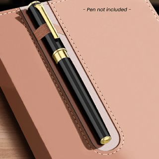 Duo Tone PU A5 Notebook with Pen Loop