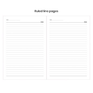 Duo Tone PU A5 Notebook with Pen Loop