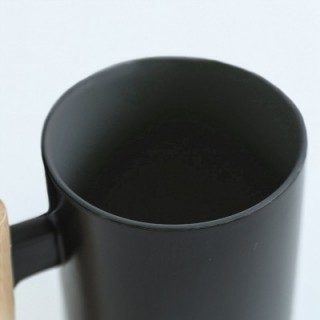 Duo Tone 2 Ceramic Wooden Handle Mug - 380ml