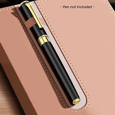 Duo Tone PU A5 Notebook with Pen Loop