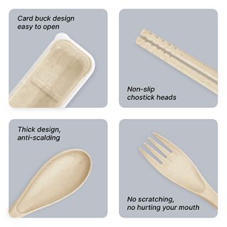 ECO Wheat 3-in-1 Cutlery Set