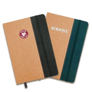 ECO-CORK Notebook with Velvet Tone