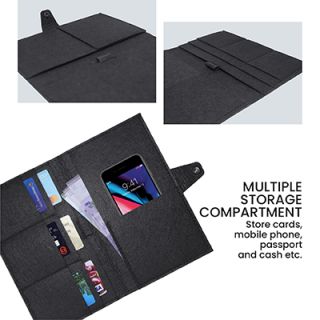 Felt Passport Multi-purpose Pouch with Pen Loop
