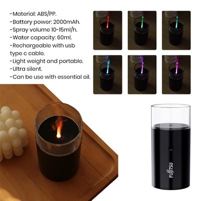 FLAME Portable Aroma Humidifier Diffuser - 2000mAh