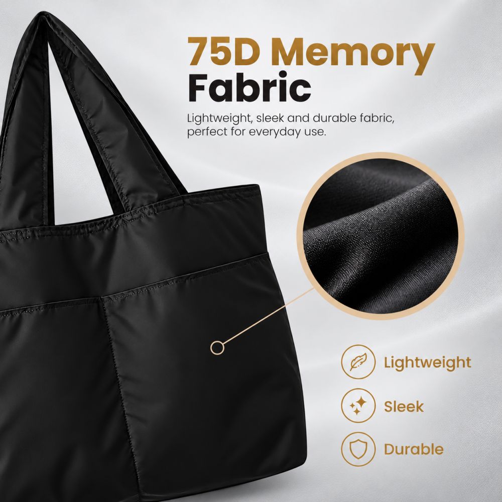 FLEXI Carry Foldable Tote Bag with Zippered