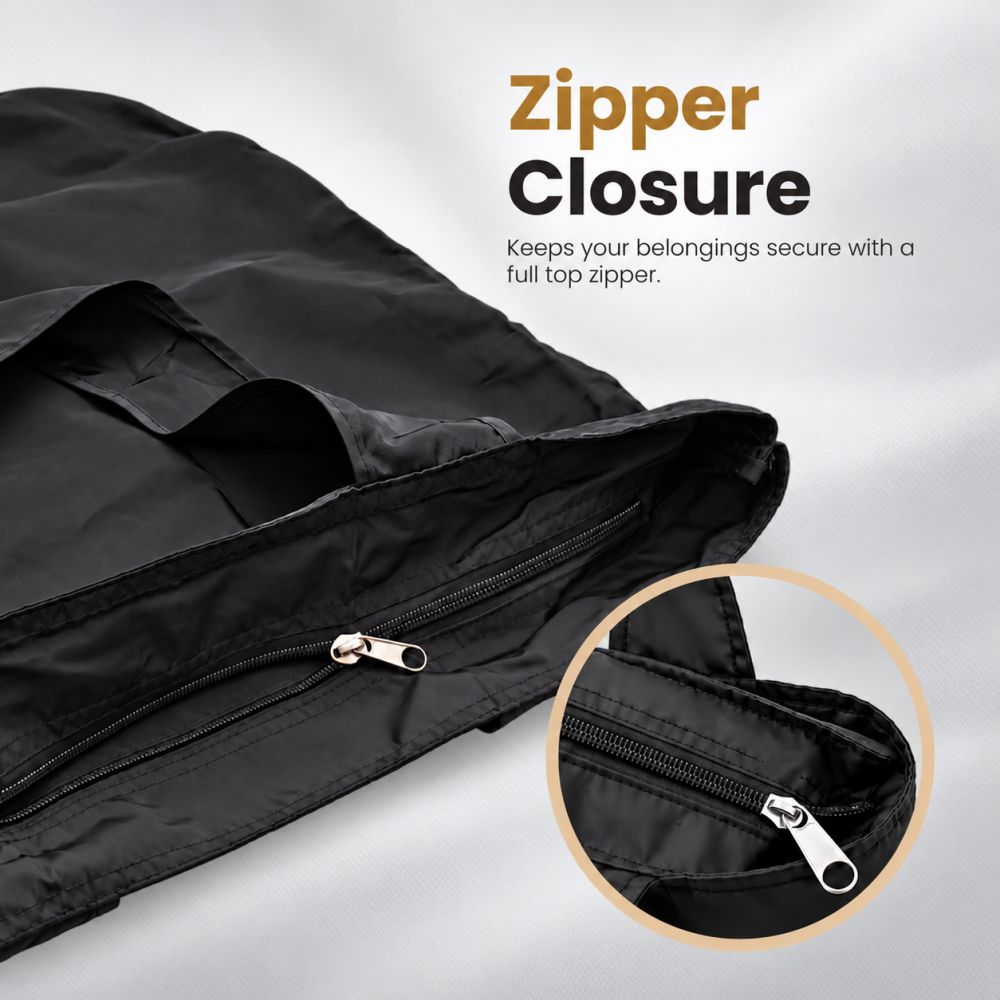 FLEXI Carry Foldable Tote Bag with Zippered