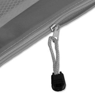 Frosted PVC Organizer with Net Divider - A5 Size
