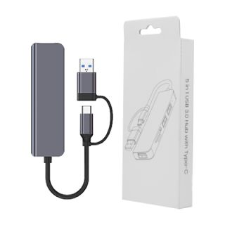 Fusion 5 in 1 USB 3.0 Hub with Type-C