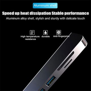 Fusion 5 in 1 USB 3.0 Hub with Type-C