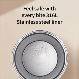 GOLD Dual Lid 316 S.Steel Bottle with Straw Handle - 500ml